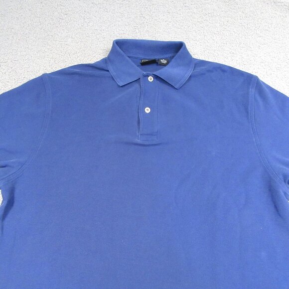 Jos A Bank Men’s Traveler Polo Shirt Medium Navy Blue Performance Golfer Casual - Picture 2 of 9